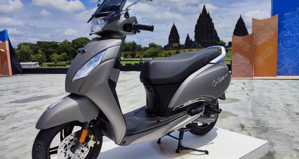 TVS Callisto 125 Varian Baru Punya Bagasi Terbesar Di Kelasnya
