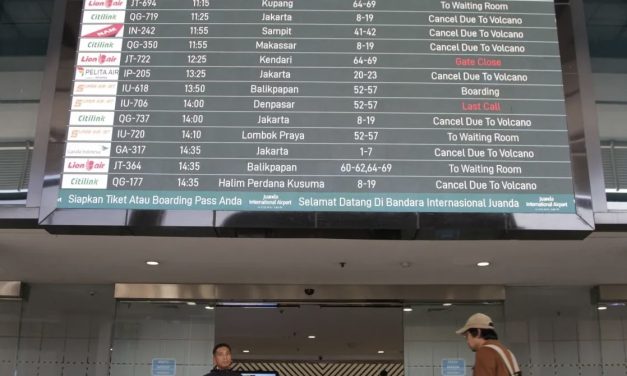 Puluhan Penerbangan Di Batalkan Imbas Erupsi Krakatau